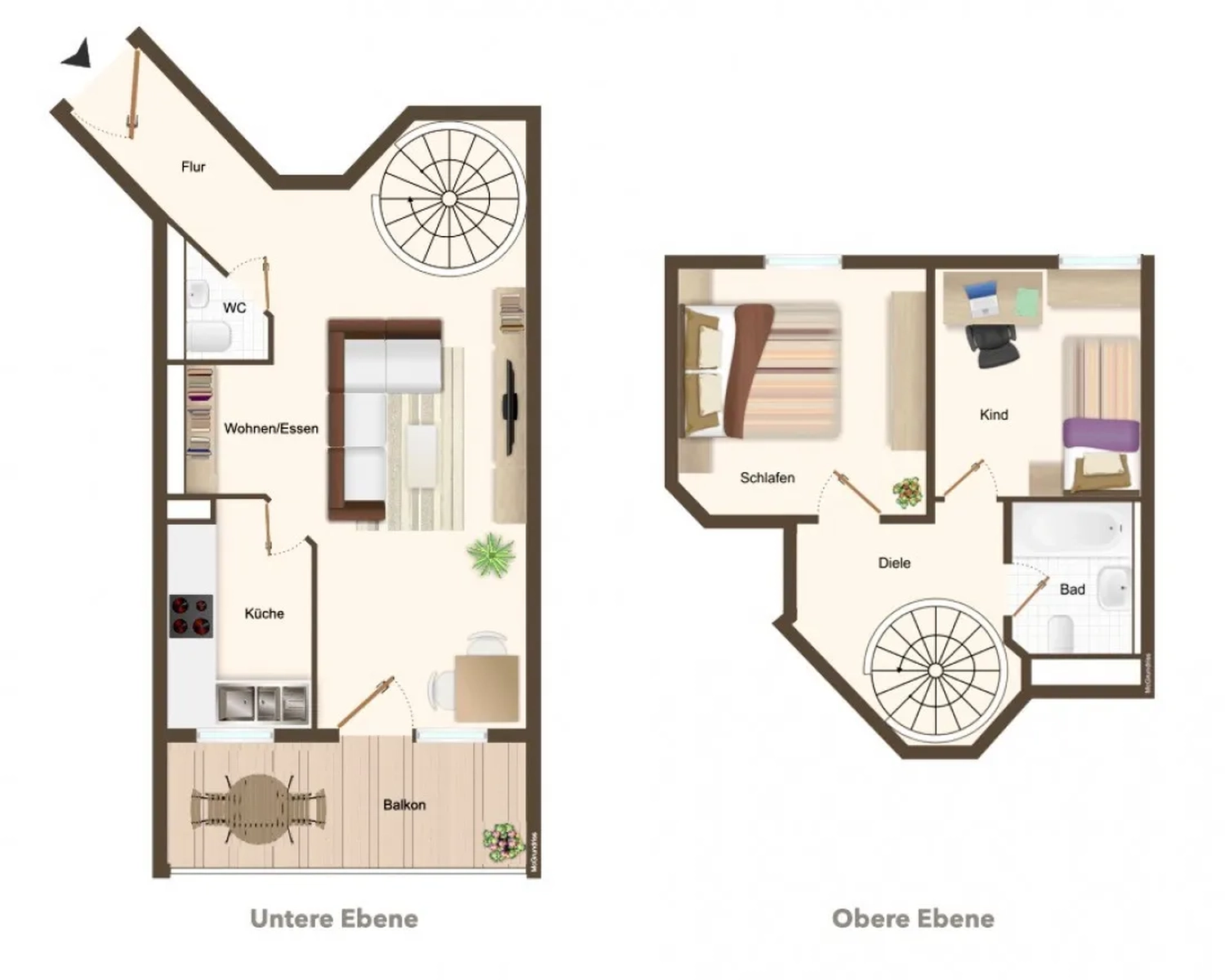 Hemel Immobilien - Wohnungsgrundriss