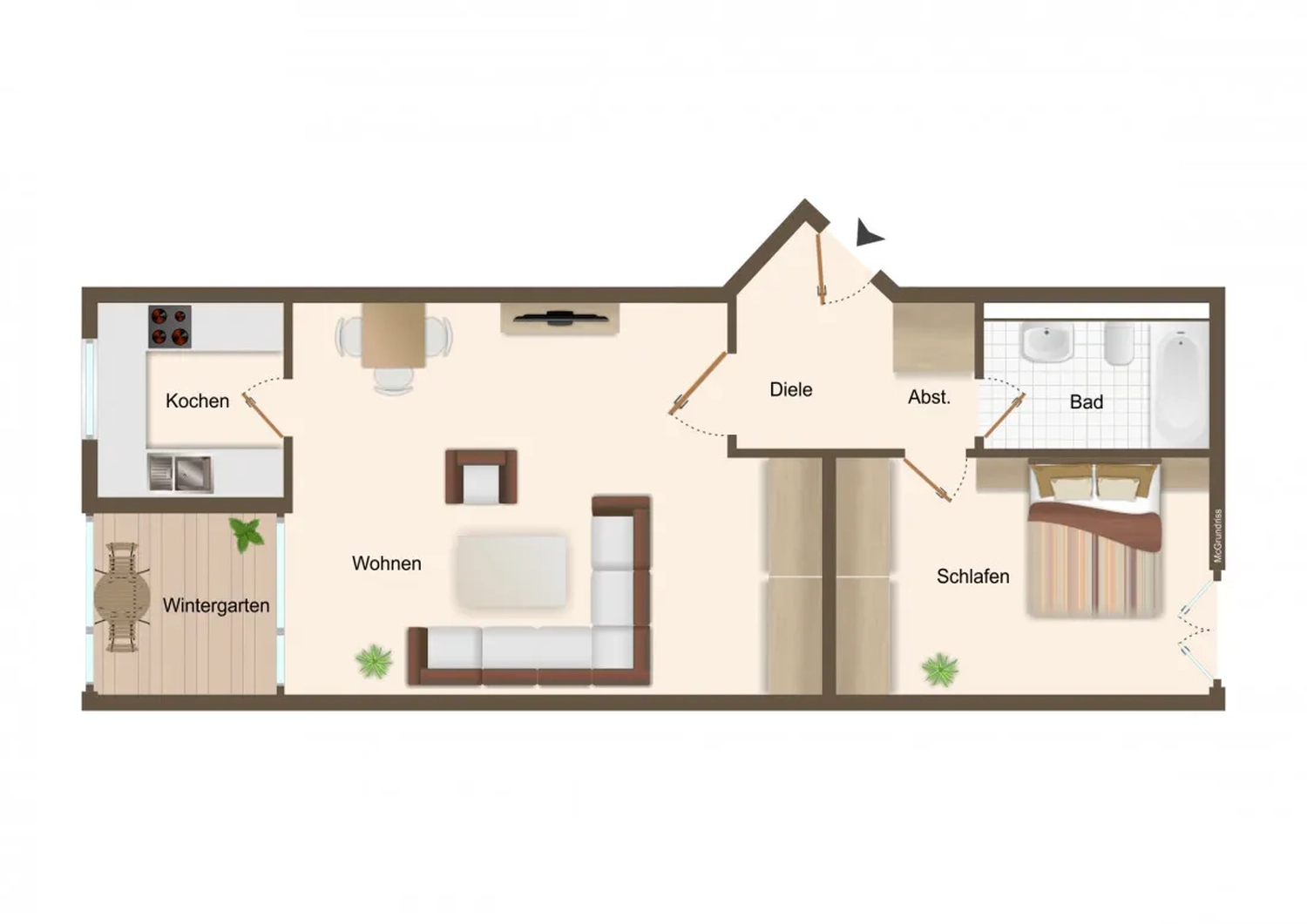 Hemel Immobilien - Wohnungsgrundriss